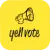 YELL VOTE logo